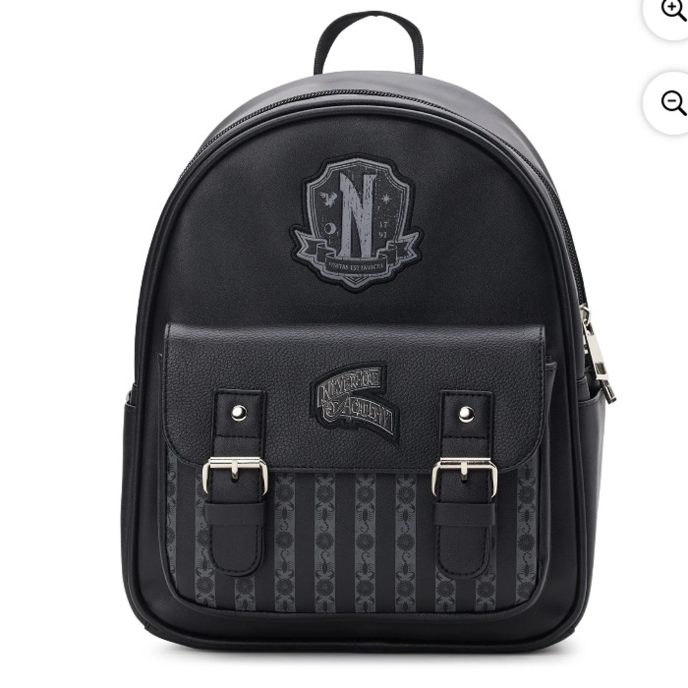 💜 Wednesday Addams Women's Mini Backpack Black
Size:10.5